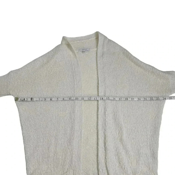 Aritzia Talula Cream Knit Cardigan Cashmere Angora Wool Open  Front Long Size XS - Picture 10 of 11